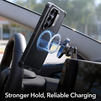 Husa MagSafe pentru Samsung Galaxy S26 Ultra, ESR, Cyber Armor Kickstand, Albastra