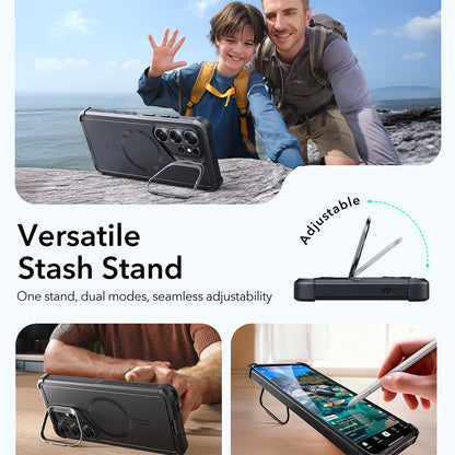 Husa MagSafe pentru Samsung Galaxy S26 Ultra, ESR, Cyber Armor Kickstand, Albastra