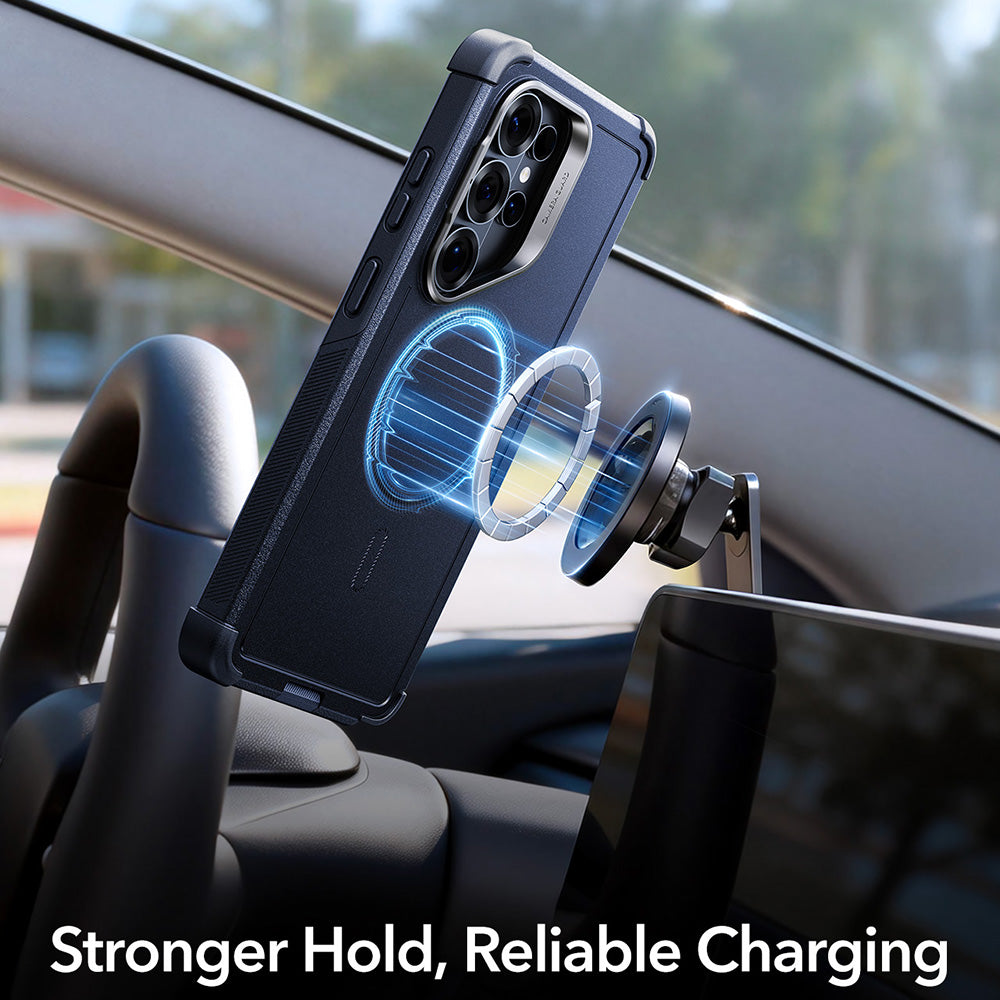 Husa MagSafe pentru Samsung Galaxy S26 Ultra, ESR, Cyber Armor Kickstand, Neagra