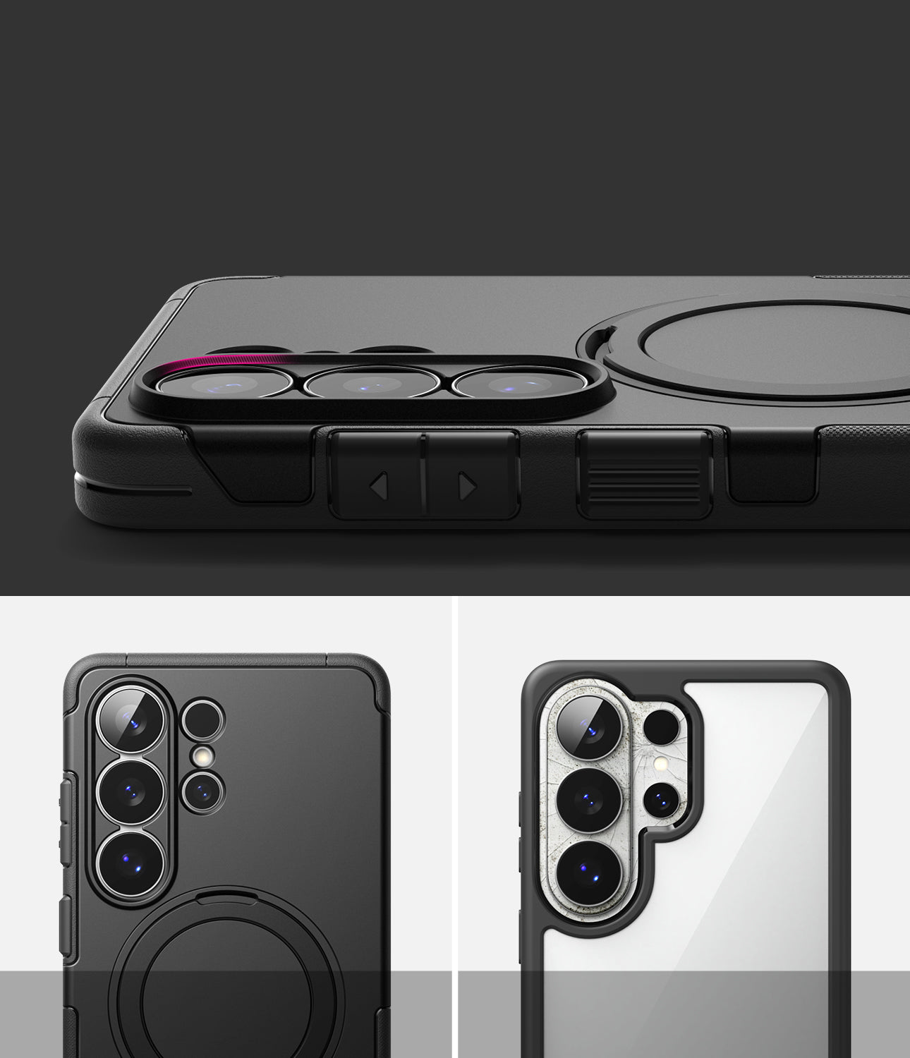 Husa MagSafe pentru Samsung Galaxy S26 Ultra, Ringke, Alles, Neagra