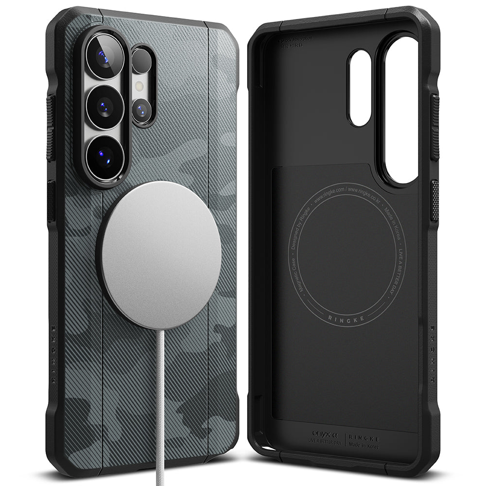 Husa MagSafe pentru Samsung Galaxy S26 Ultra, Ringke, Onyx Alpha, Camuflaj