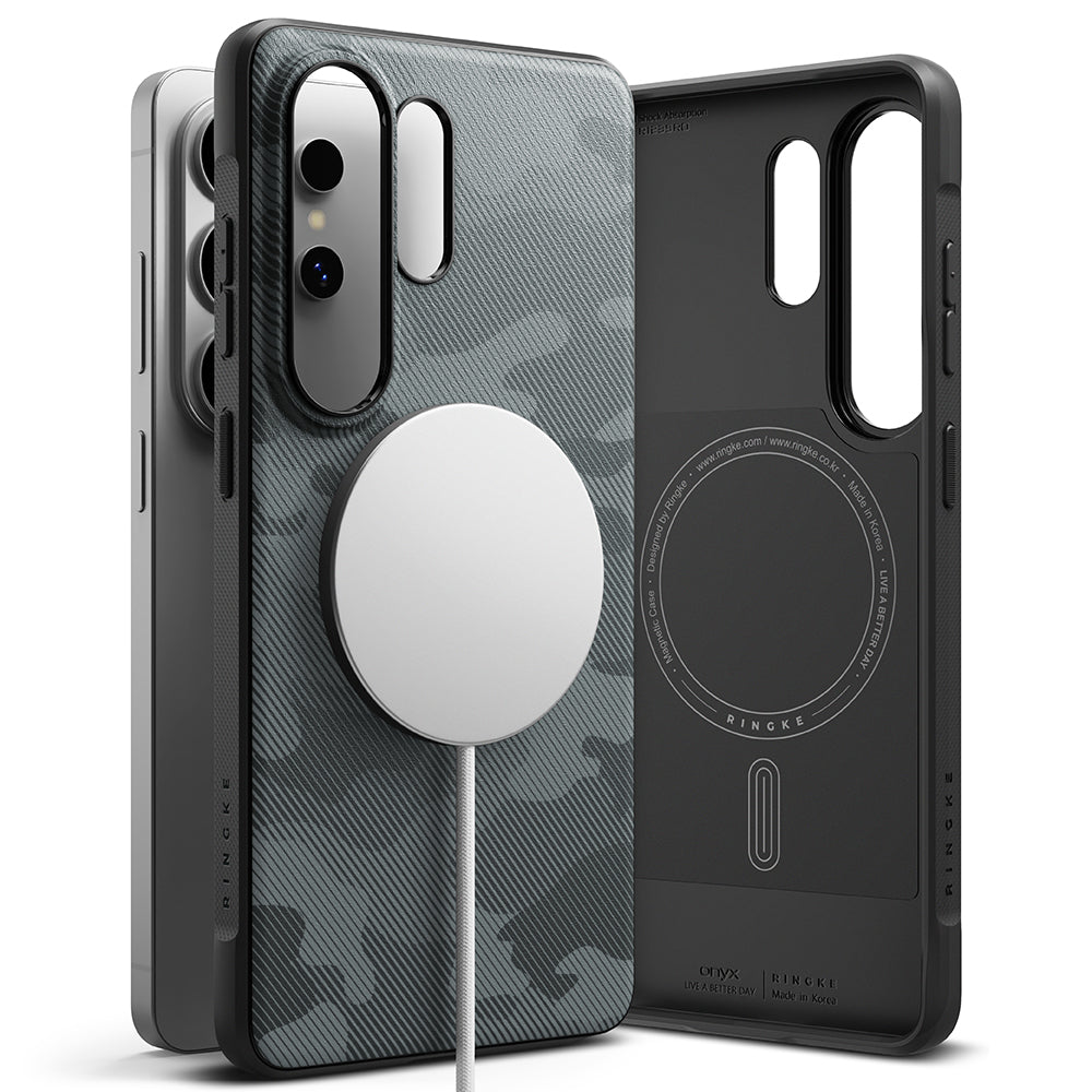 Husa MagSafe pentru Samsung Galaxy S26 Ultra S948, Ringke, Onyx, Camuflaj