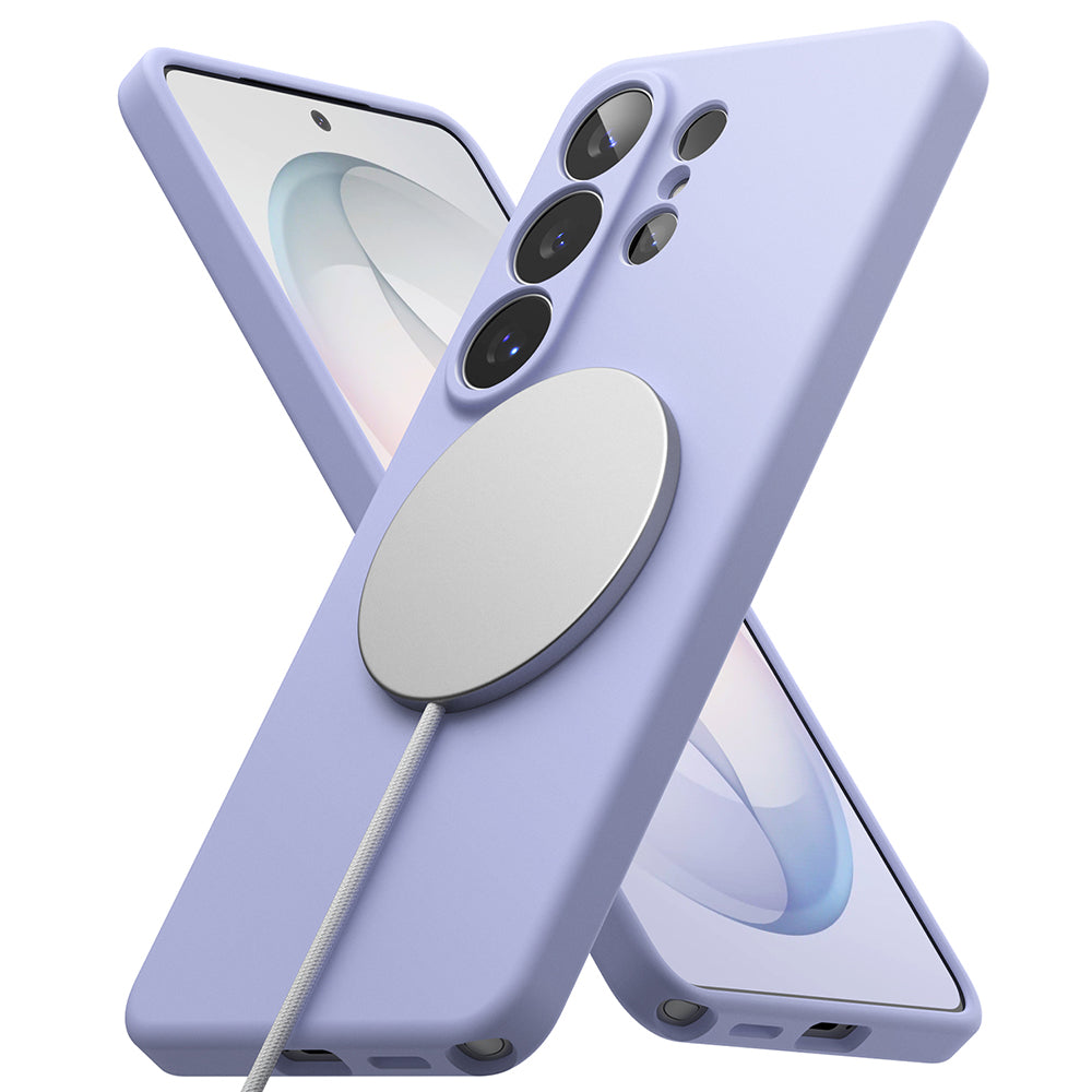 Husa MagSafe pentru Samsung Galaxy S26 Ultra, Ringke, Silicone, Mov