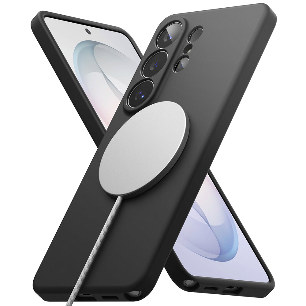 Husa MagSafe pentru Samsung Galaxy S26 Ultra, Ringke, Silicone, Neagra