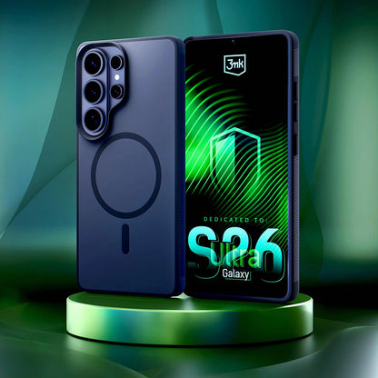 Husa MagSafe pentru Samsung Galaxy S26 Ultra S948, 3MK, Smoke MagCase, Gri