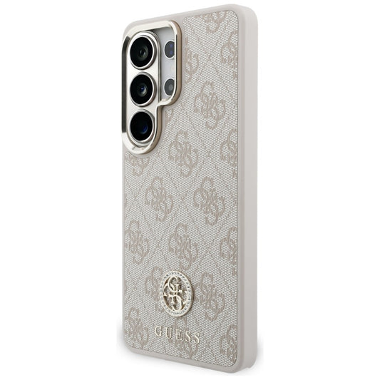 Husa MagSafe pentru Samsung Galaxy S26 Ultra S948, GUESS, 4G Big Rhinestone Triangle Strap, Roz