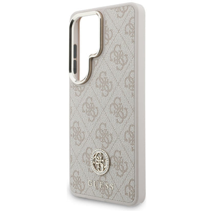 Husa MagSafe pentru Samsung Galaxy S26 Ultra S948, GUESS, 4G Big Rhinestone Triangle Strap, Roz