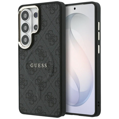 Husa MagSafe pentru Samsung Galaxy S26 Ultra S948, Guess, 4G Embossed Ring, Neagra