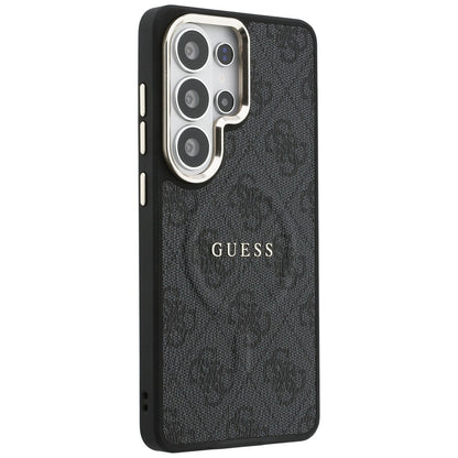 Husa MagSafe pentru Samsung Galaxy S26 Ultra S948, Guess, 4G Embossed Ring, Neagra