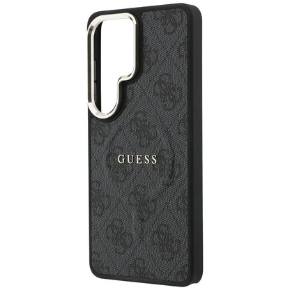Husa MagSafe pentru Samsung Galaxy S26 Ultra S948, Guess, 4G Embossed Ring, Neagra