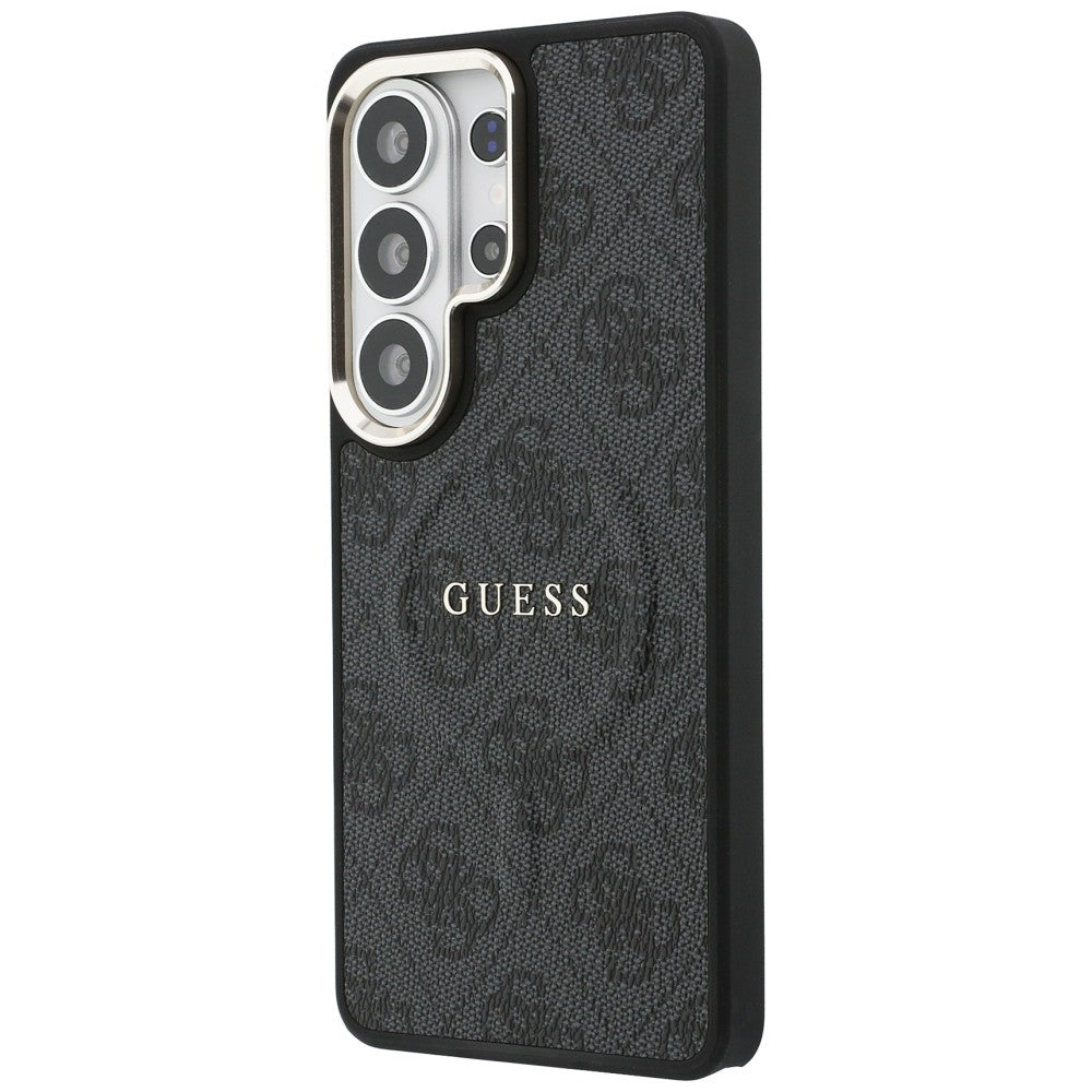 Husa MagSafe pentru Samsung Galaxy S26 Ultra S948, Guess, 4G Embossed Ring, Neagra