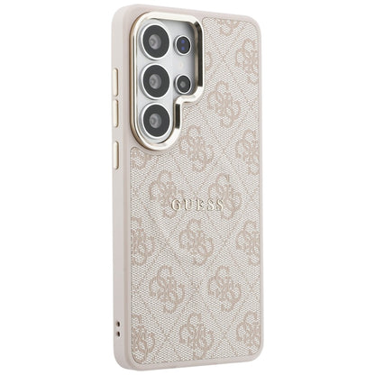Husa MagSafe pentru Samsung Galaxy S26 Ultra S948, Guess, 4G Embossed Ring, Roz