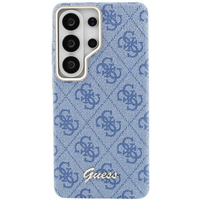 Husa MagSafe pentru Samsung Galaxy S26 Ultra S948, Guess, 4G Script Logo, Albastra