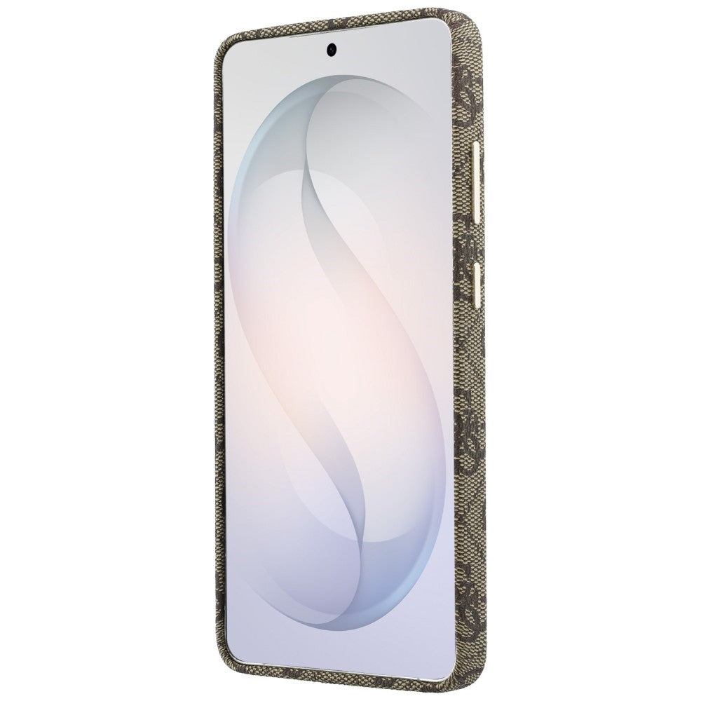 Husa MagSafe pentru Samsung Galaxy S26 Ultra S948, Guess, 4G Script Logo, Maro