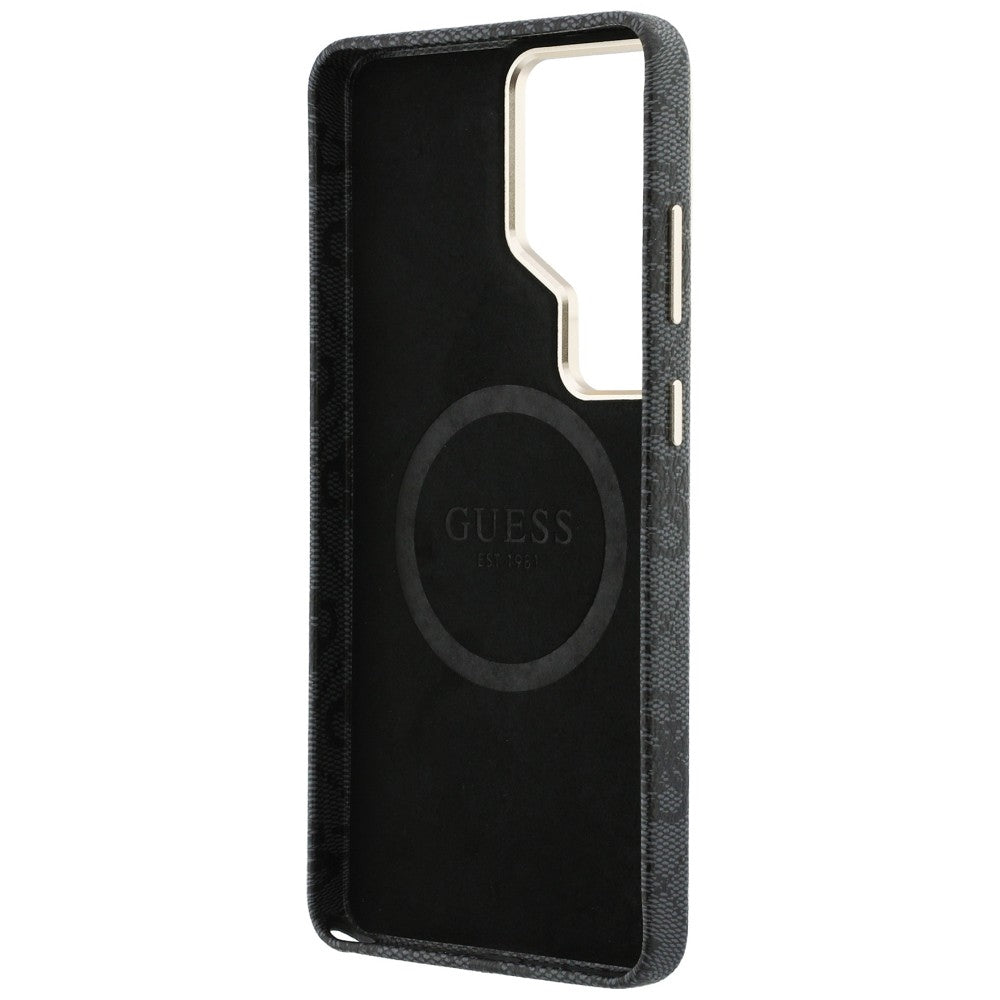 Husa MagSafe pentru Samsung Galaxy S26 Ultra S948, Guess, 4G Script Logo, Neagra