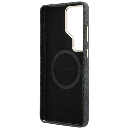 Husa MagSafe pentru Samsung Galaxy S26 Ultra S948, Guess, 4G Script Logo, Neagra