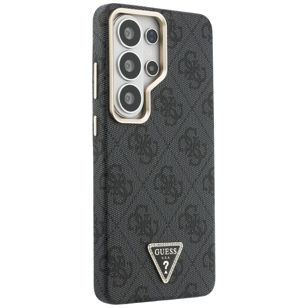 Husa MagSafe pentru Samsung Galaxy S26 Ultra S948, Guess, 4G Triangle Logo, Neagra