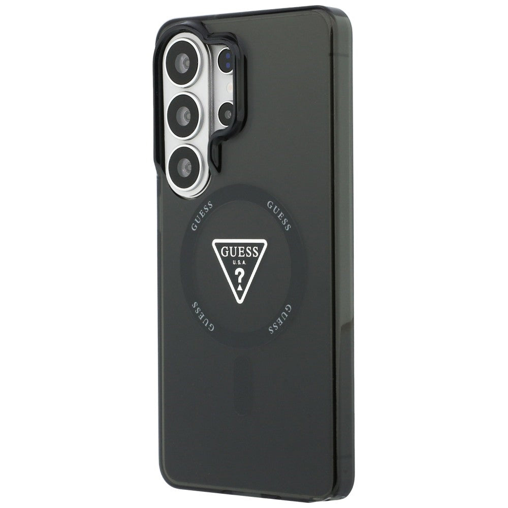 Husa MagSafe pentru Samsung Galaxy S26 Ultra S948, Guess, IML Gradient Triangle Logo, Neagra
