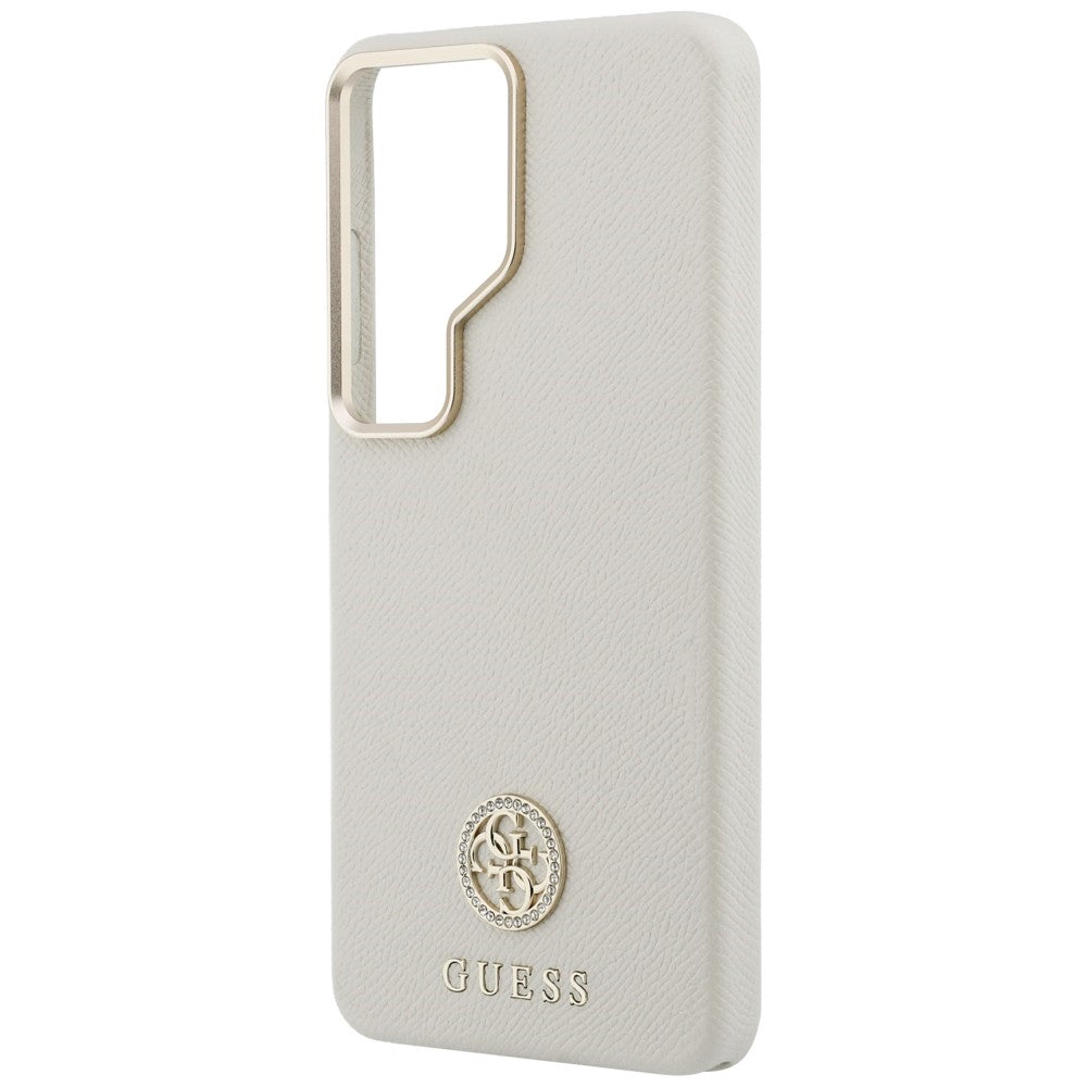 Husa MagSafe pentru Samsung Galaxy S26 Ultra S948, Guess, Rhinestone Round Logo, Bej