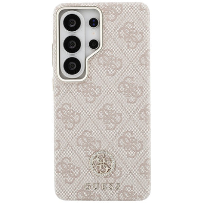 Husa MagSafe pentru Samsung Galaxy S26 Ultra S948, Guess, Rhinestone Round Logo, Roz
