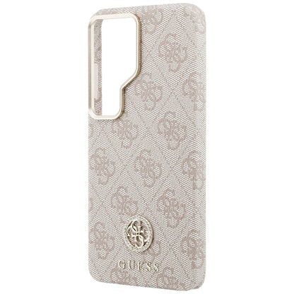 Husa MagSafe pentru Samsung Galaxy S26 Ultra S948, Guess, Rhinestone Round Logo, Roz