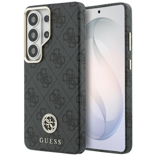 Husa MagSafe pentru Samsung Galaxy S26 Ultra S948, Guess, Strass Round Logo, Neagra