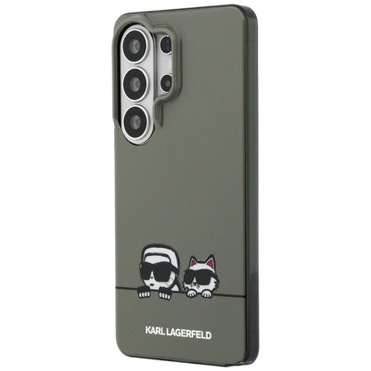 Husa MagSafe pentru Samsung Galaxy S26 Ultra S948, Karl Lagerfeld, IML Karl & Choupette Peekaboo Logo, Neagra