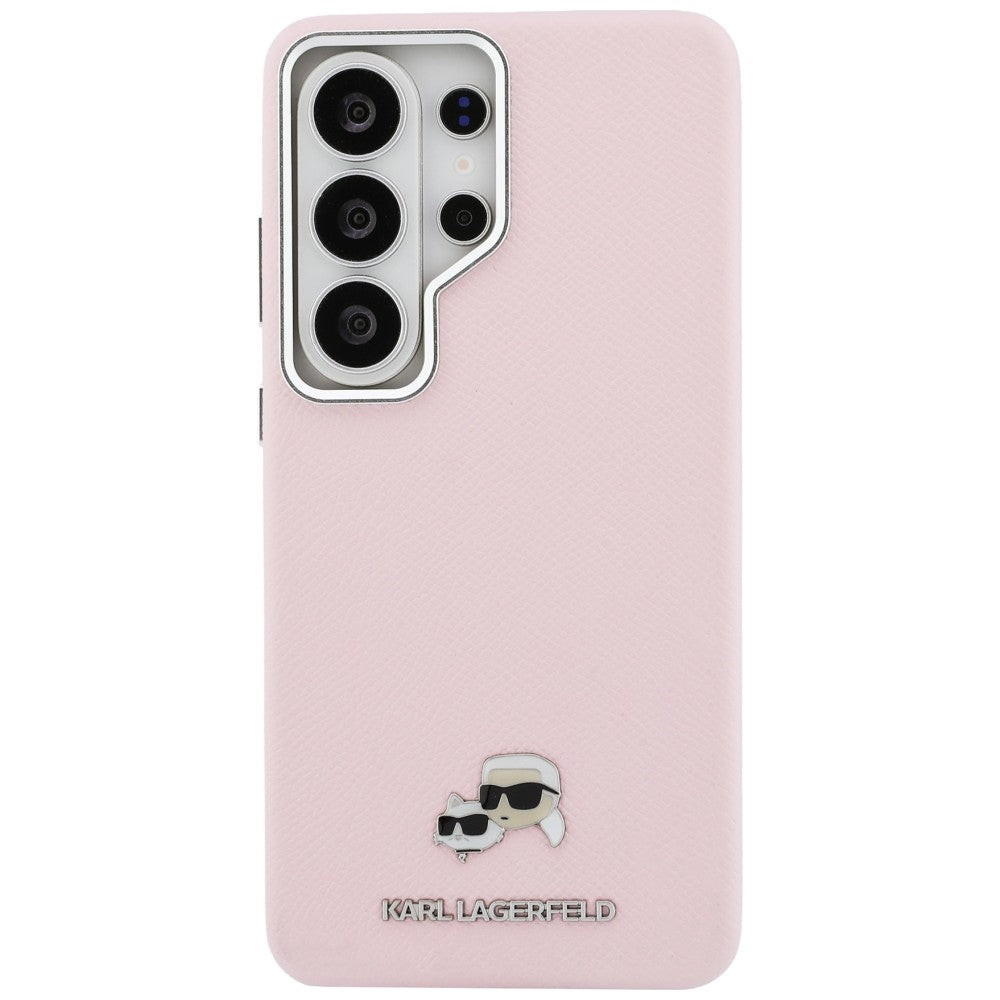 Husa MagSafe pentru Samsung Galaxy S26 Ultra S948, Karl Lagerfeld, Karl & Choupette Head's Pin, Roz