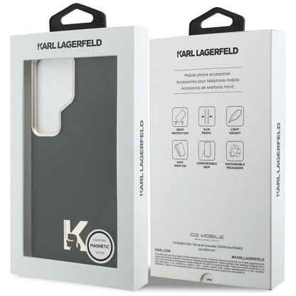 Husa MagSafe pentru Samsung Galaxy S26 Ultra S948, Karl Lagerfeld, Karl Head Logo, Neagra