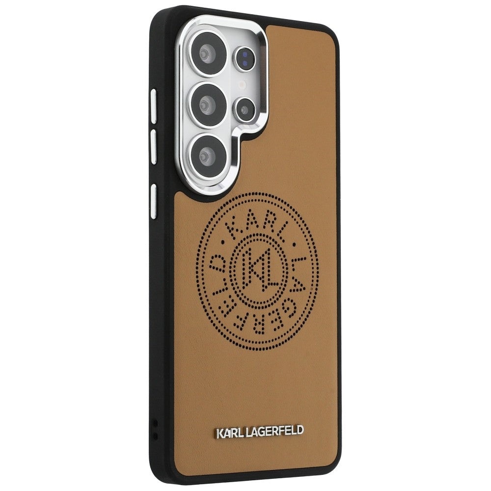 Husa MagSafe pentru Samsung Galaxy S26 Ultra S948, Karl Lagerfeld, Karl Round Point Logo, Maro