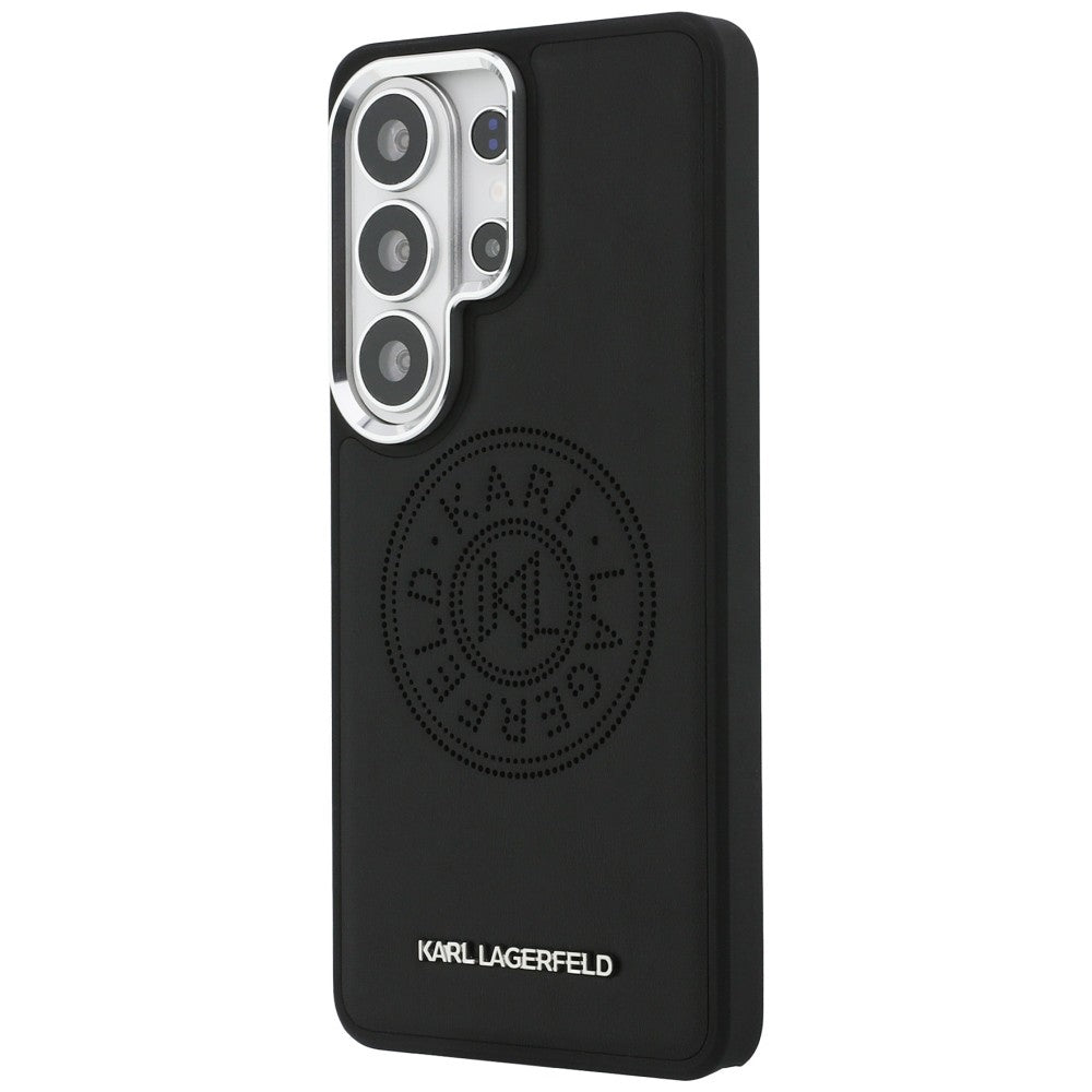 Husa MagSafe pentru Samsung Galaxy S26 Ultra S948, Karl Lagerfeld, Karl Round Point Logo, Neagra