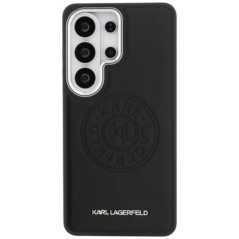 Husa MagSafe pentru Samsung Galaxy S26 Ultra S948, Karl Lagerfeld, Karl Round Point Logo, Neagra