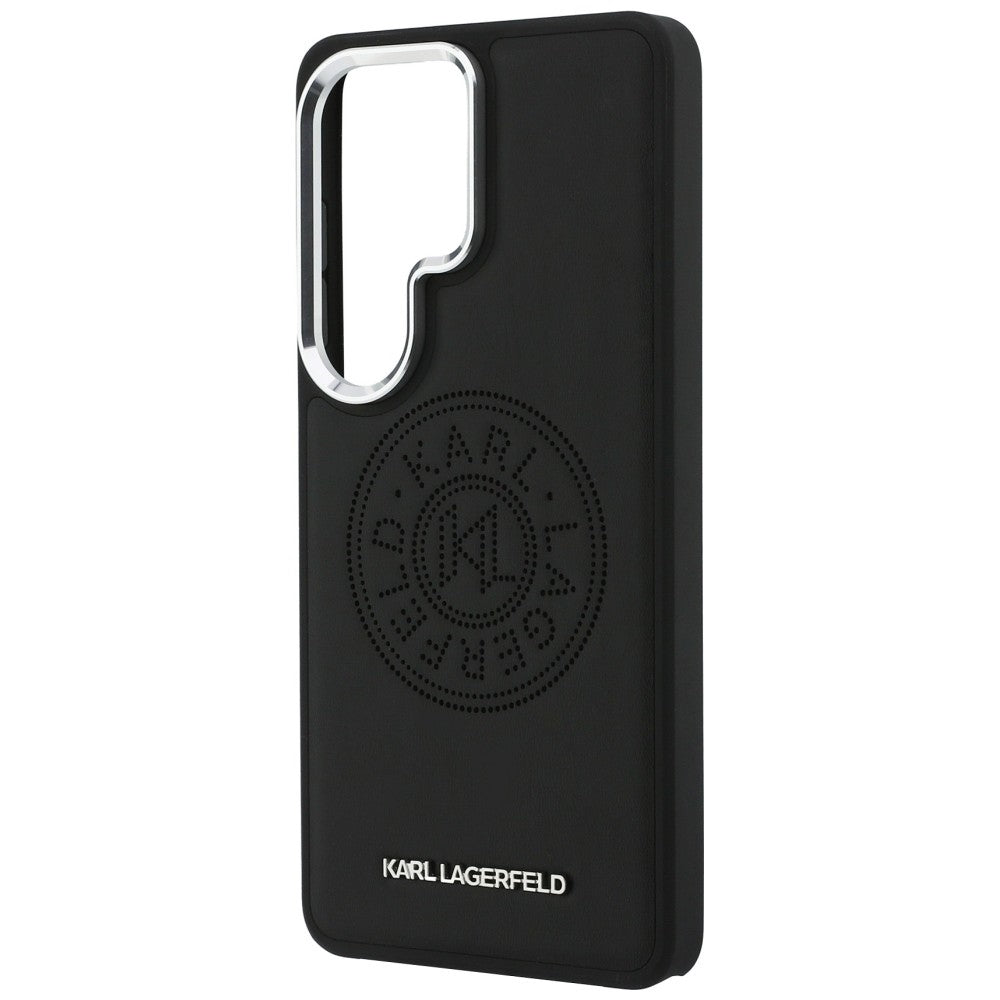 Husa MagSafe pentru Samsung Galaxy S26 Ultra S948, Karl Lagerfeld, Karl Round Point Logo, Neagra
