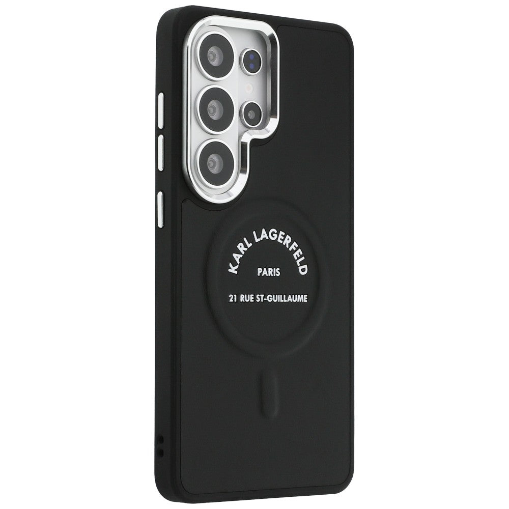 Husa MagSafe pentru Samsung Galaxy S26 Ultra S948, Karl Lagerfeld, Karl RSG Logo, Neagra