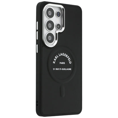 Husa MagSafe pentru Samsung Galaxy S26 Ultra S948, Karl Lagerfeld, Karl RSG Logo, Neagra
