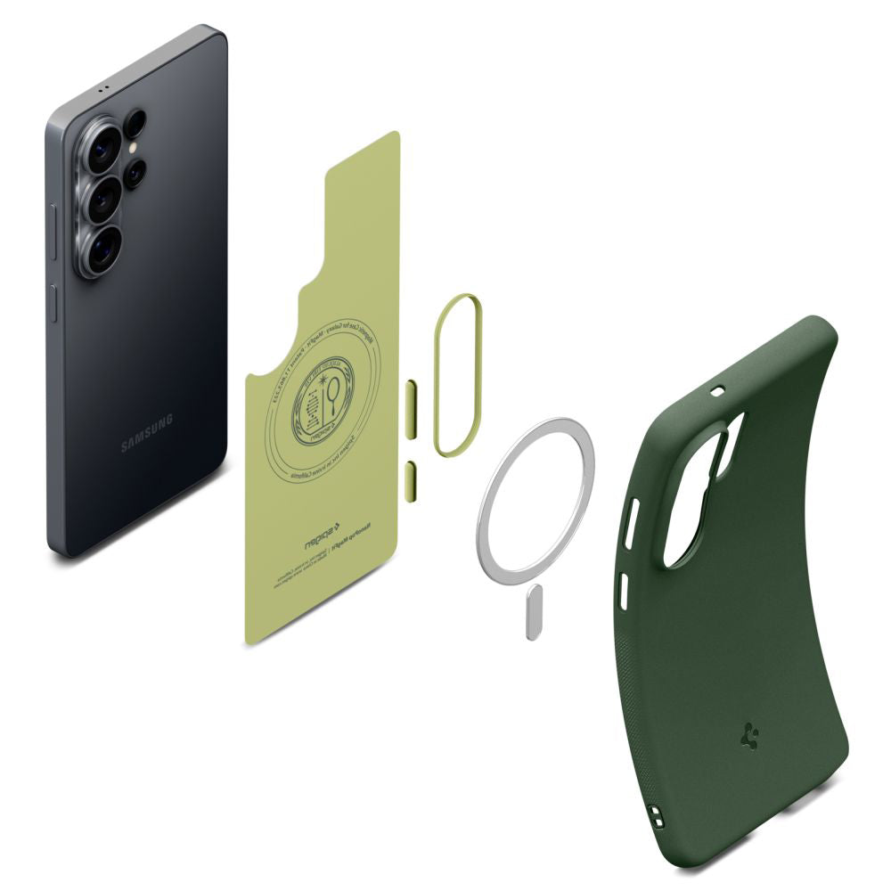 Husa MagSafe pentru Samsung Galaxy S26 Ultra S948, Spigen, Caseology Nano Pop, Verde ACS11039