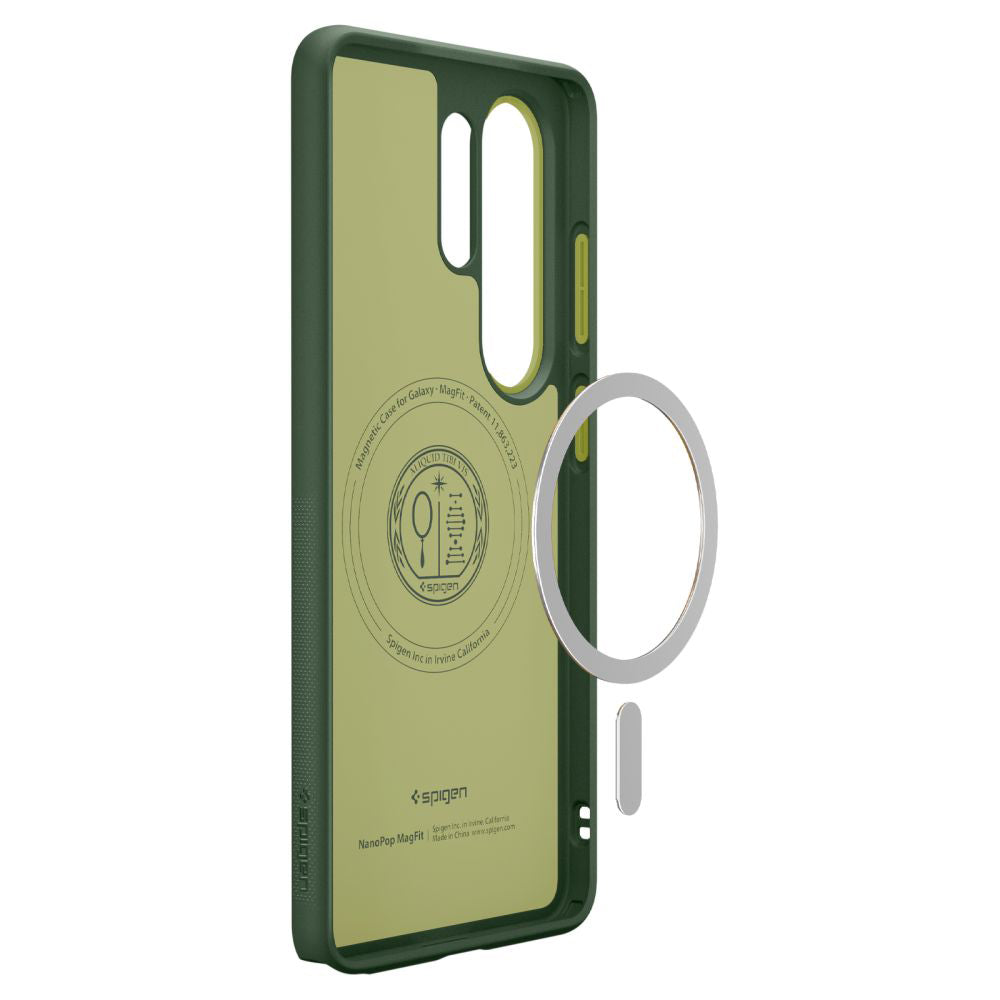 Husa MagSafe pentru Samsung Galaxy S26 Ultra S948, Spigen, Caseology Nano Pop, Verde ACS11039