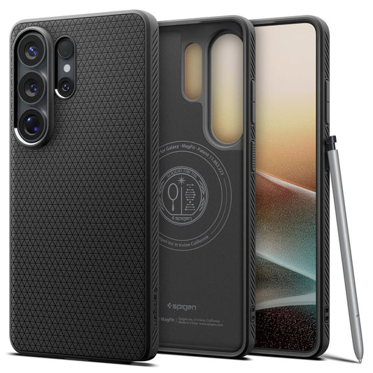 Husa MagSafe pentru Samsung Galaxy S26 Ultra S948, Spigen, Liquid Air, Neagra Mata ACS10674