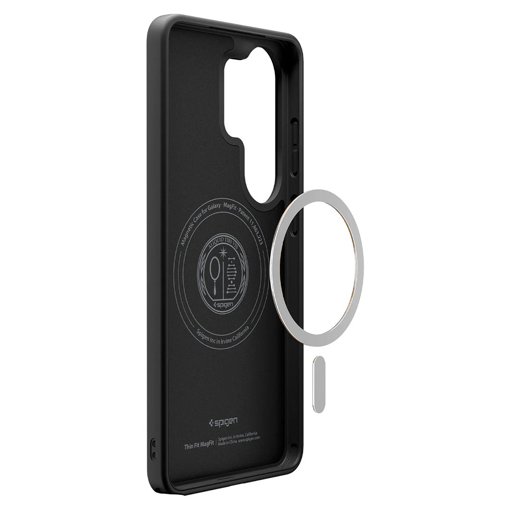 Husa MagSafe pentru Samsung Galaxy S26 Ultra S948, Spigen, Thin Fit, Neagra