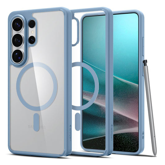 Husa MagSafe pentru Samsung Galaxy S26 Ultra S948, Spigen, Ultra Hybrid, Bleu ACS11207