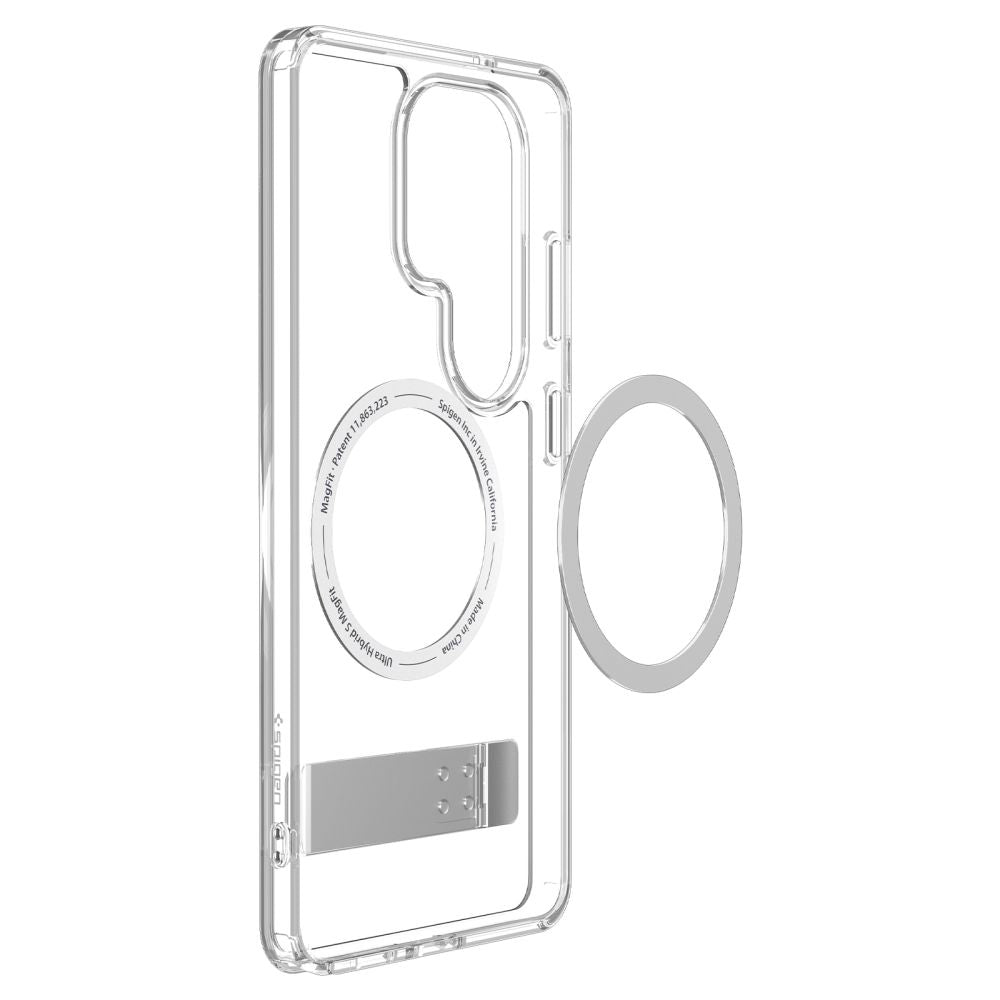 Husa MagSafe pentru Samsung Galaxy S26 Ultra S948, Spigen, Ultra Hybrid S, Transparenta Alba ACS11032
