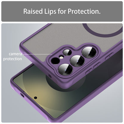 Husa MagSafe pentru Samsung Galaxy S26 Ultra S948, Techsuit, HaloFrost II Individual Camera Cutouts, Mov