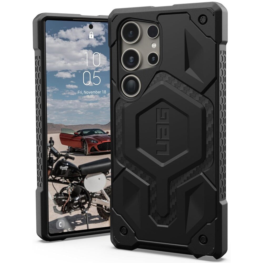 Husa MagSafe pentru Samsung Galaxy S26 Ultra S948, Urban Armor Gear, Monarch Pro Carbon, Neagra