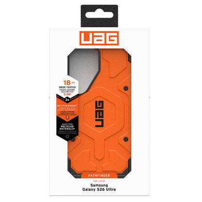 Husa MagSafe pentru Samsung Galaxy S26 Ultra S948, Urban Armor Gear, Pathfinder, Portocalie
