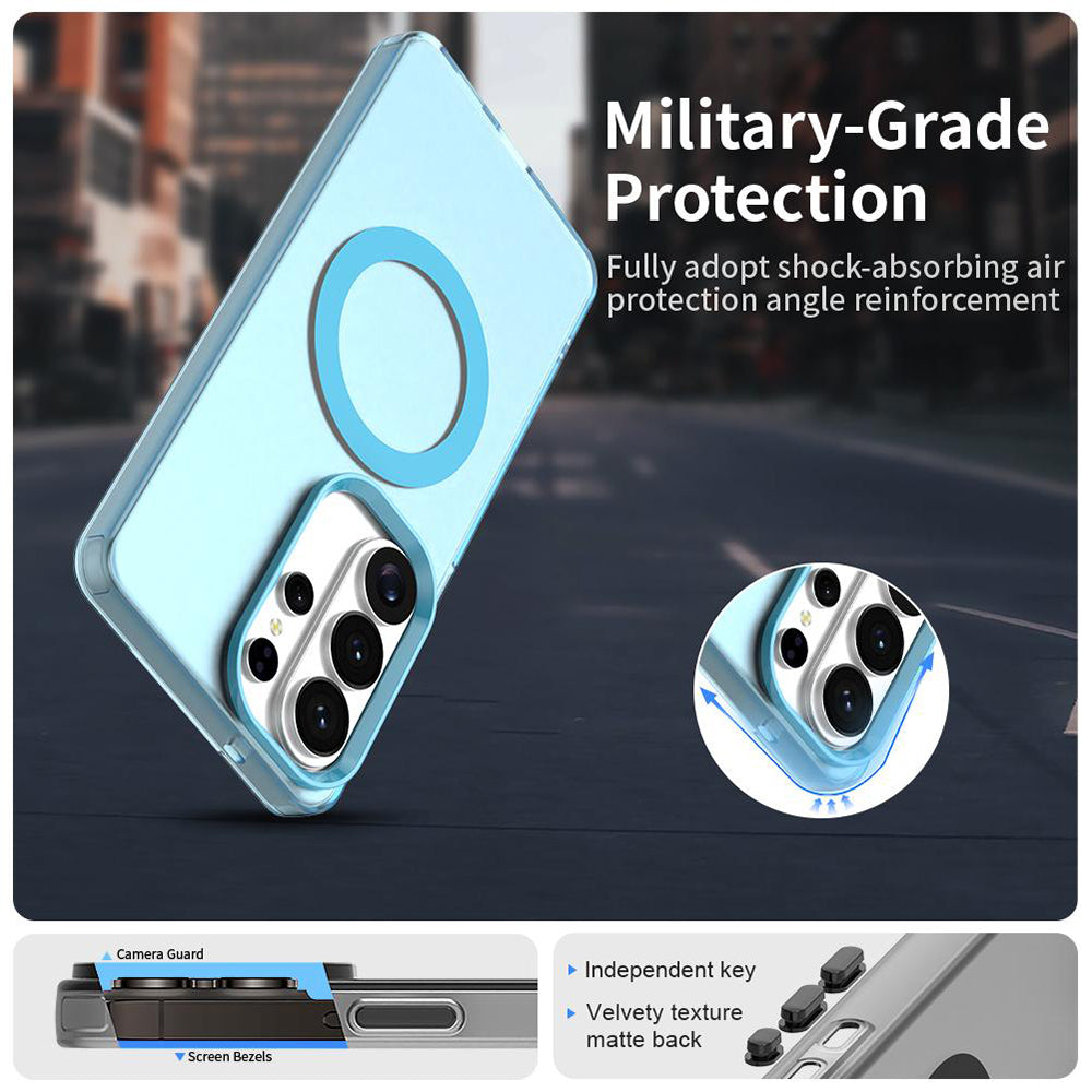 Husa MagSafe pentru Samsung Galaxy S26 Ultra, Techsuit, CandyCase, Albastra