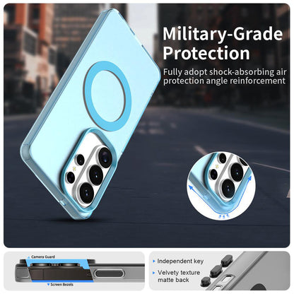 Husa MagSafe pentru Samsung Galaxy S26 Ultra, Techsuit, CandyCase, Albastra