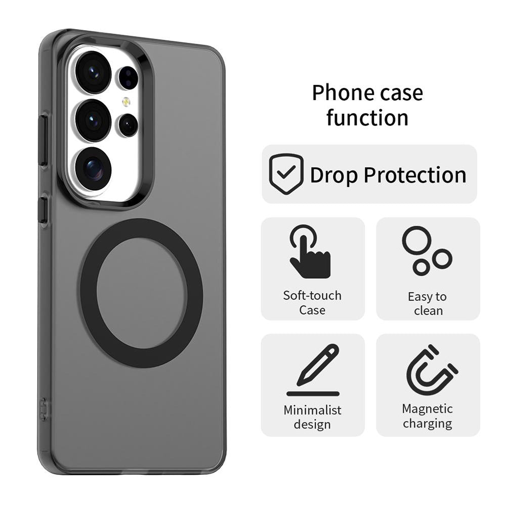 Husa MagSafe pentru Samsung Galaxy S26 Ultra, Techsuit, CandyCase, Neagra