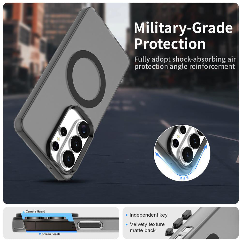 Husa MagSafe pentru Samsung Galaxy S26 Ultra, Techsuit, CandyCase, Neagra