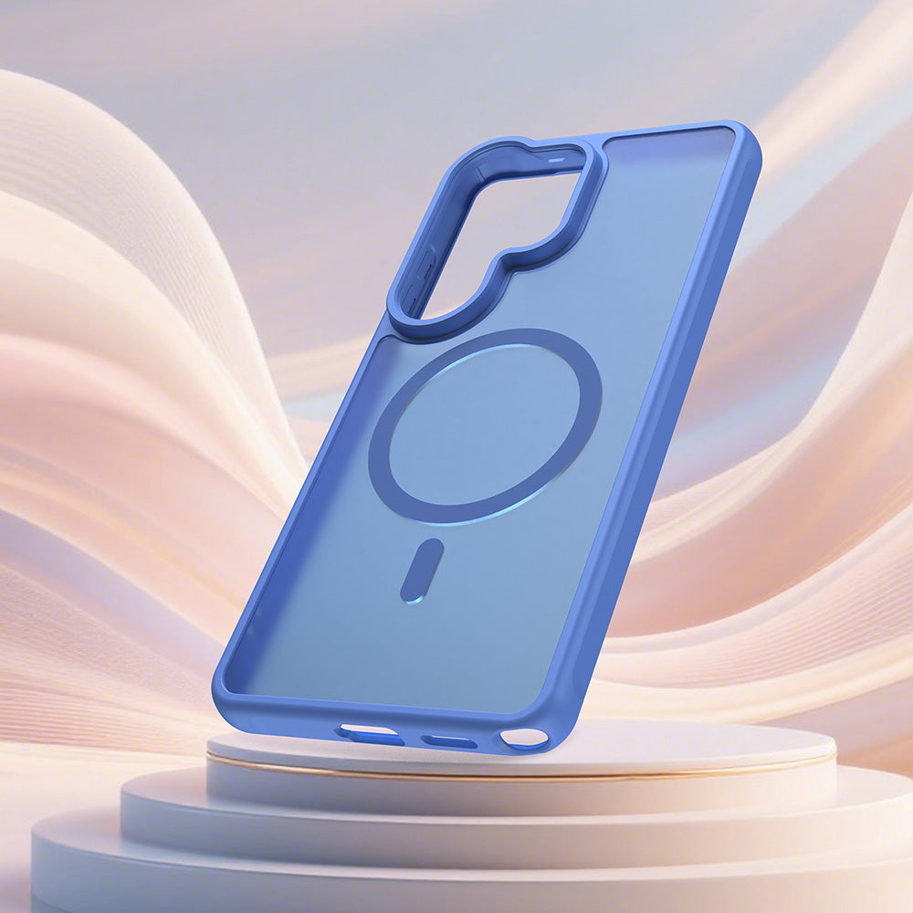 Husa MagSafe pentru Samsung Galaxy S26 Ultra, Techsuit, HaloFrost II, Albastra