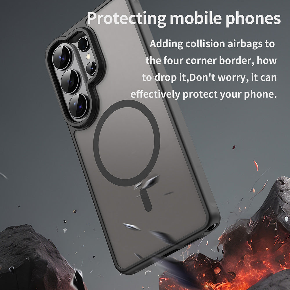 Husa MagSafe pentru Samsung Galaxy S26 Ultra, Techsuit, HaloFrost II, Neagra